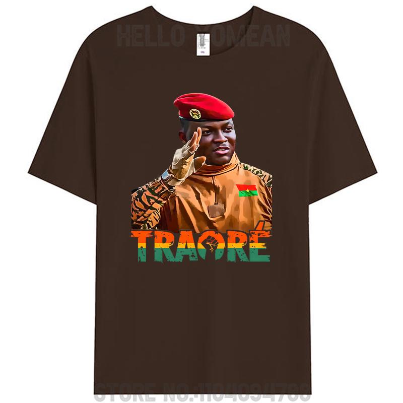 Burkina Faso Ibrahim Traoré African President Thomas Sankara Tees Unisex Women Men s Cotton T-Shirt Tops Gifts S