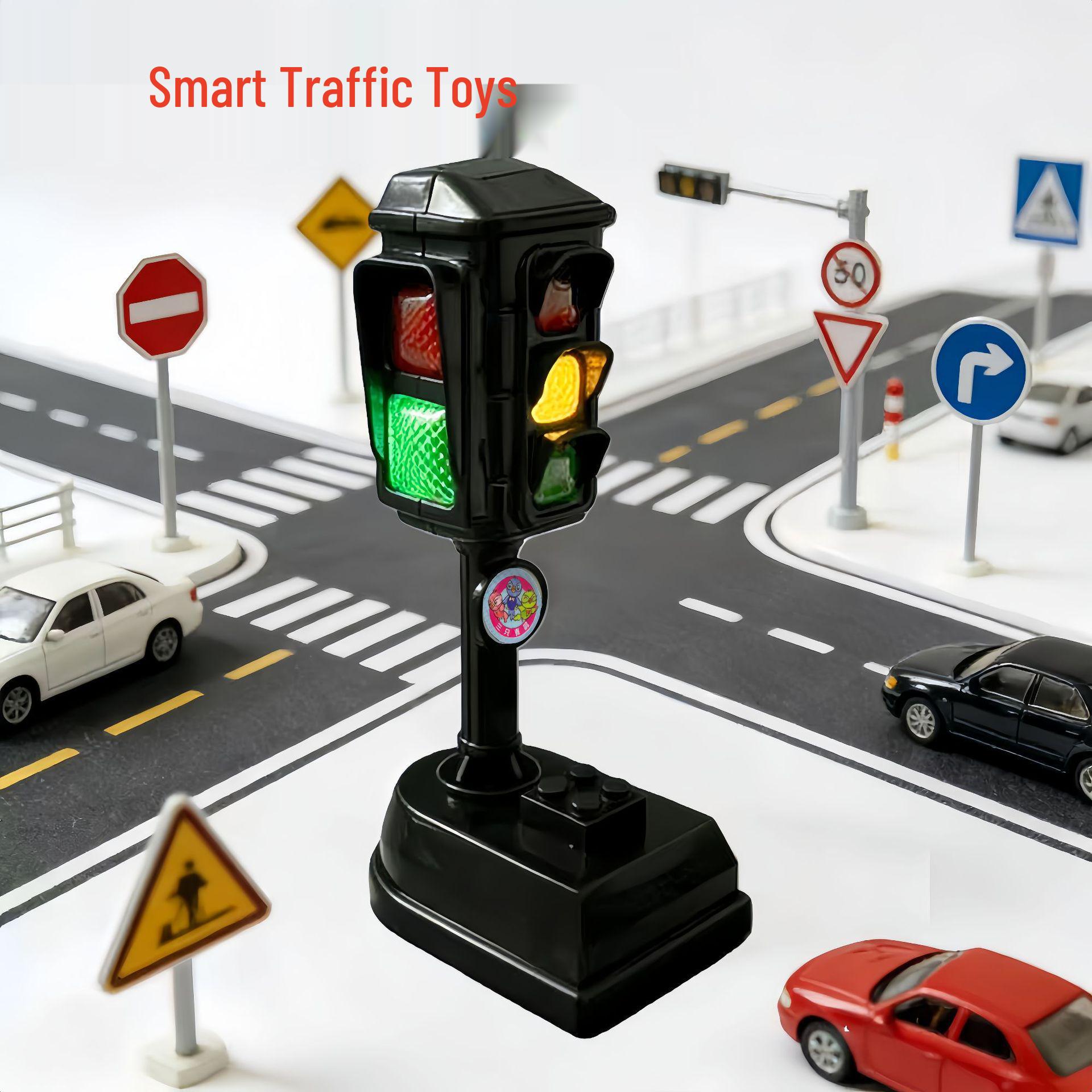 

Upgraded Vertical Voice Traffic Signal Light Toy for Children s Early Education