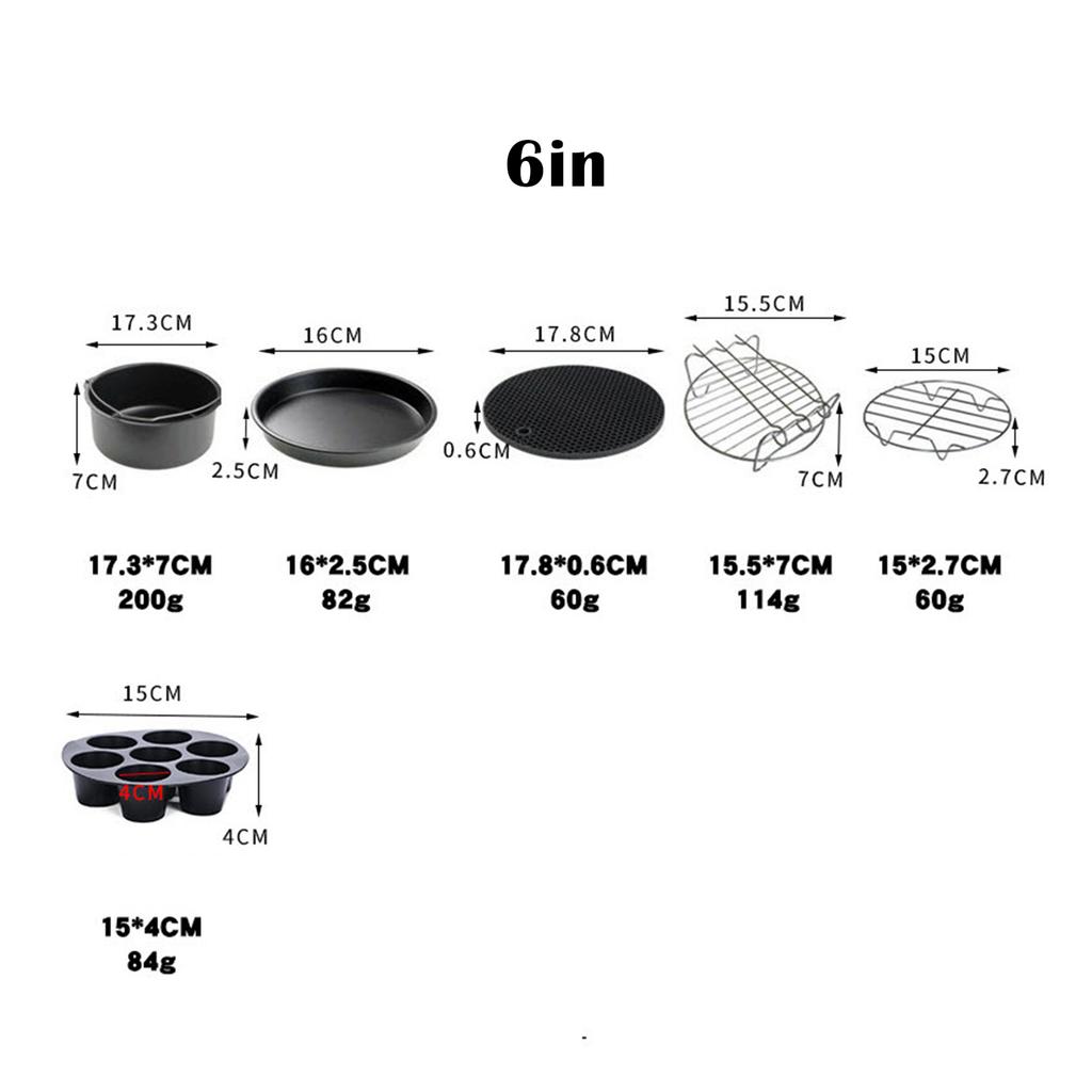 8pcs Air Fryer Accessories Fit Best Hot Fryer Accessories Set Convenience Cooking Tool For Kitchen Party Kitchen Tools & Gadgets