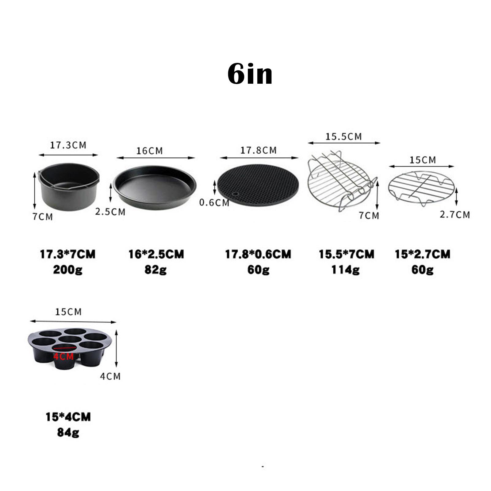 

8pcs Air Fryer Accessories Fit Best Hot Fryer Accessories Set Convenience Cooking Tool For Kitchen Party Kitchen Tools & Gadgets