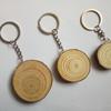 Wood Keychain Hanging Engraving Key Chain Shaped Hand-painted Accessory Jewelry Handmade Blank Round Keyring Making