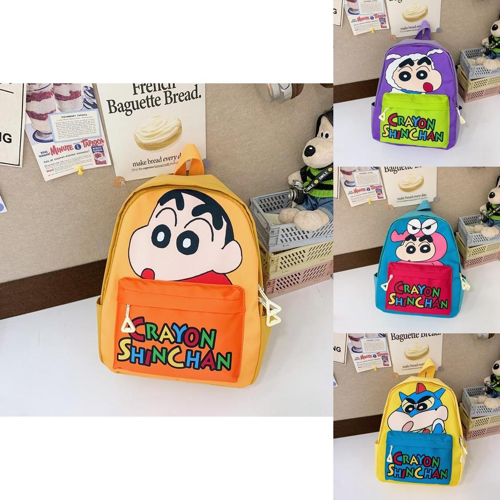 Crayon Shin Chan Action Kamen Letters Cartoon Pattern Children Preschool Backpack