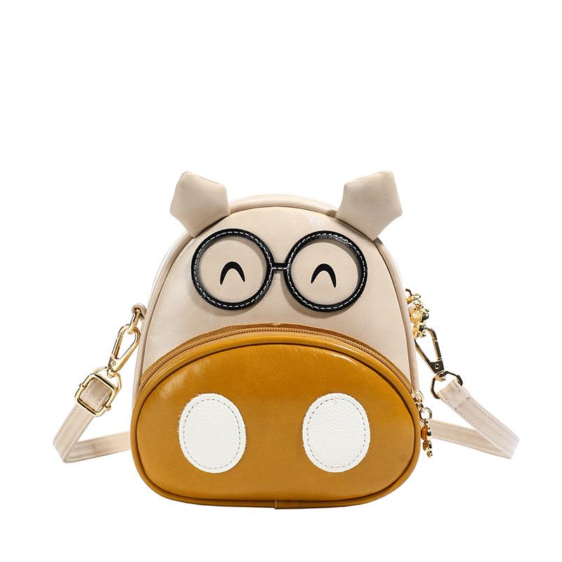 New Cute and Versatile Student Bag, Female Cute and Fun Cartoon Single Shoulder Crossbody Lightweight Bag