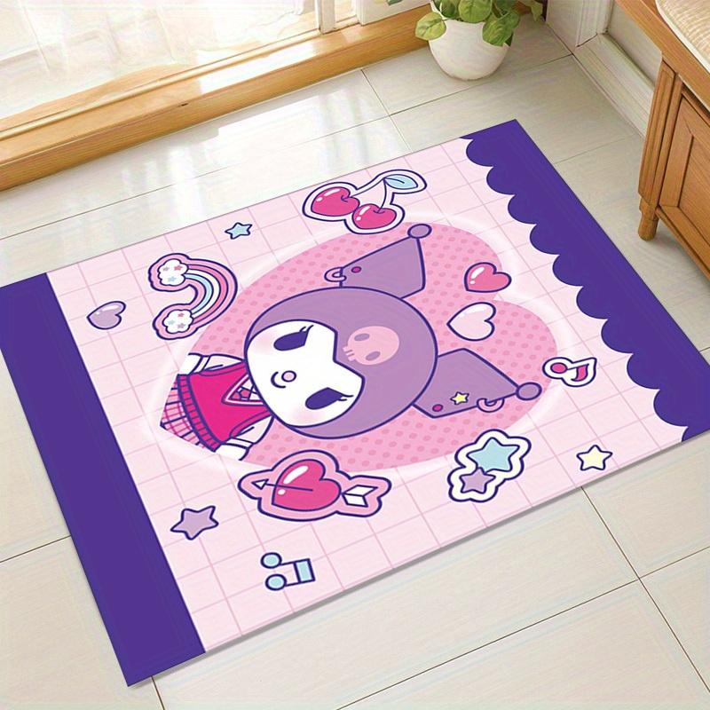 

1 шт. Коврик Sanrio Kuromi - Милый Декор для Комнаты|Офисный Ковер|Наружный Ковер|Подарок для Дома z187 60cm by 90cm
