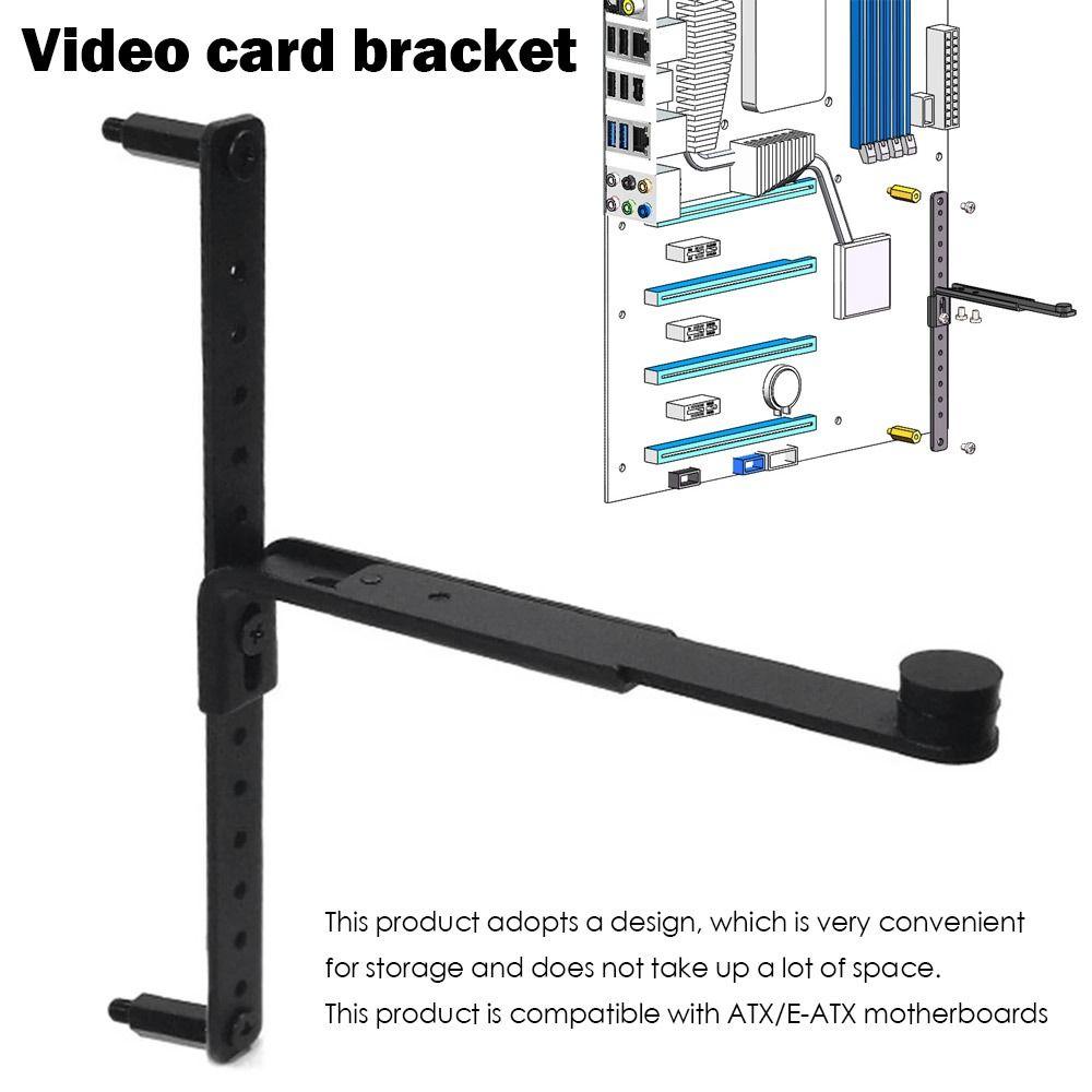 

Универсальный аксессуар с резиновой накладкой, стойка для графического процессора, держатель для видеокарты для настольного ПК, кронштейн для видеокарты