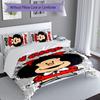 3pcs Custom Name Mafalda Set,Includes 1 Duvet Cover and 2 Pillowcases,All-season Bedroom Decor