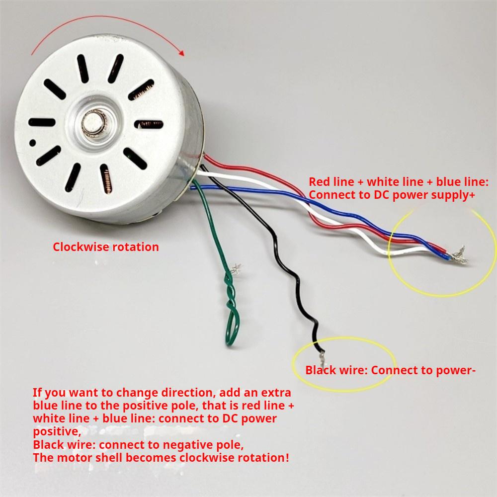 External Rotor Brushless Motor DC12-20V Speed Regulation Forward And Reverse Rotation 4038RP Brushless Motor With 9cm Cable
