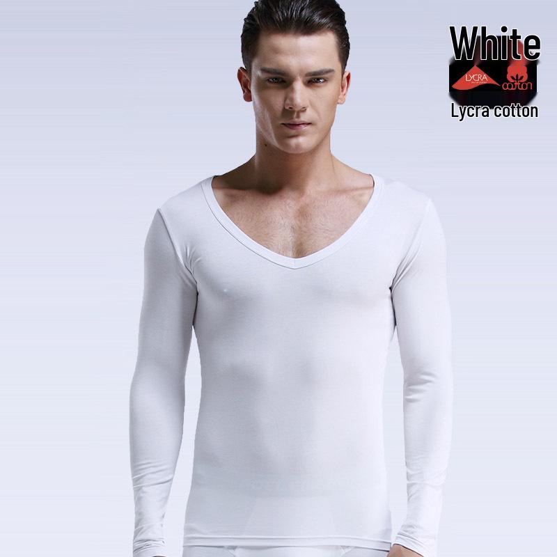 

Мужская терморубашка с V-образным вырезом и длинным рукавом - Легкий базовый слой для осени/зимы 2XL