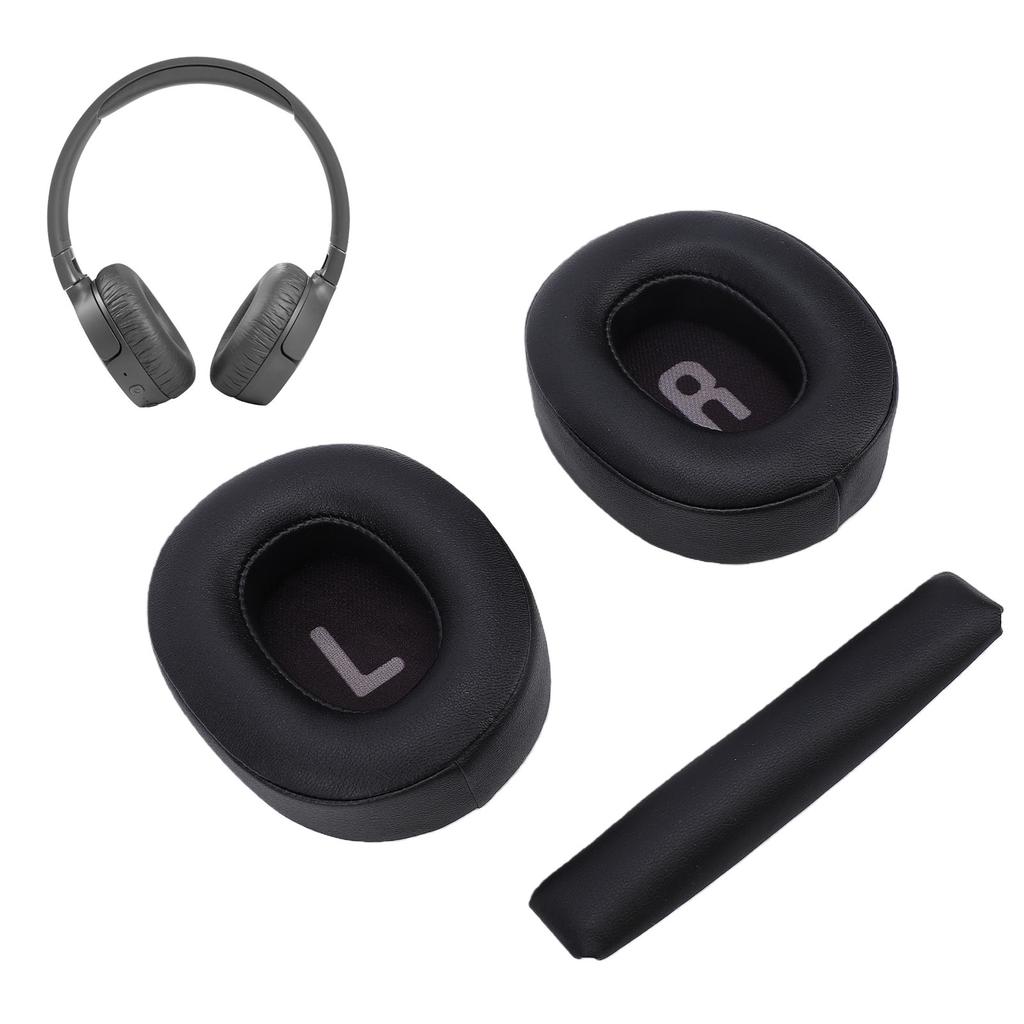 Ear Pads Replacement for Tune T700  710  720  770NC Headphone Protein Leather Sponge Headset Earpads Cushions with Headband Cover