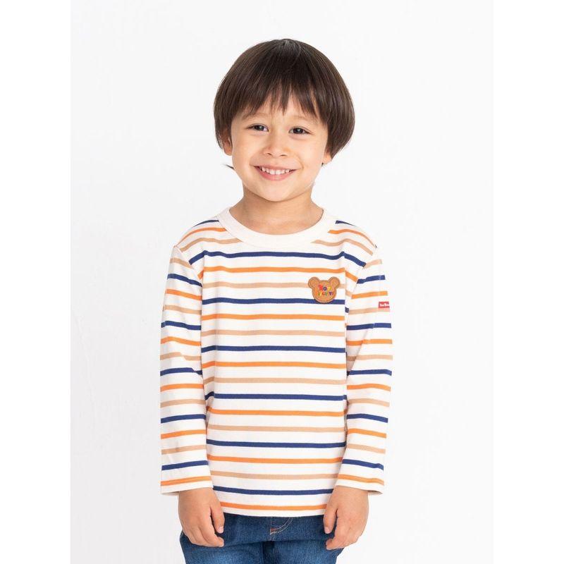 Mk Boys and Girls Long Sleeve T-shirt Summer and Autumn Clothes 2023 New Arrival Kids Cotton Base Shirt Stripes Casual Tops Children's Clothing