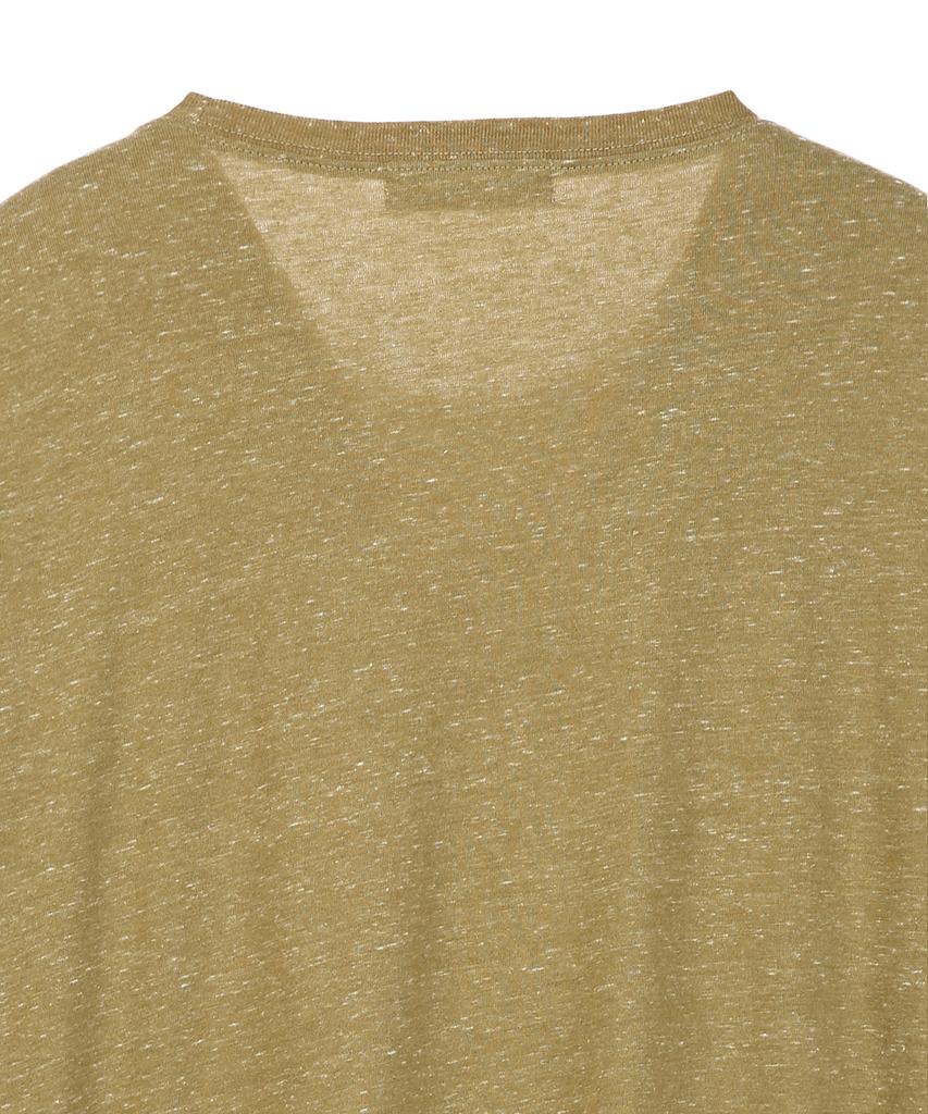 IL CORSO Slub Long Sleeve T-Shirt Khaki