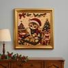 Faux Pearl Painting Kit for Adults Christmas Cat Art with Frame, Kitty DIY Embroidery Kit, 3D Bead Wall Craft Adults, Handmade Home Holiday