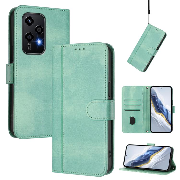 Linien-Spleißschnalle Retro Leder Handyhülle