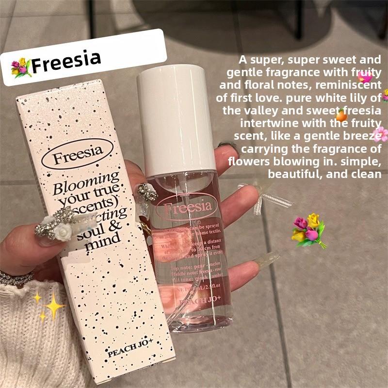 

Персиковый корейский цитрусовый спрей для одежды с ароматом острова Чеджу для мужчин и женщин, легкая парфюмерная вода Freesia