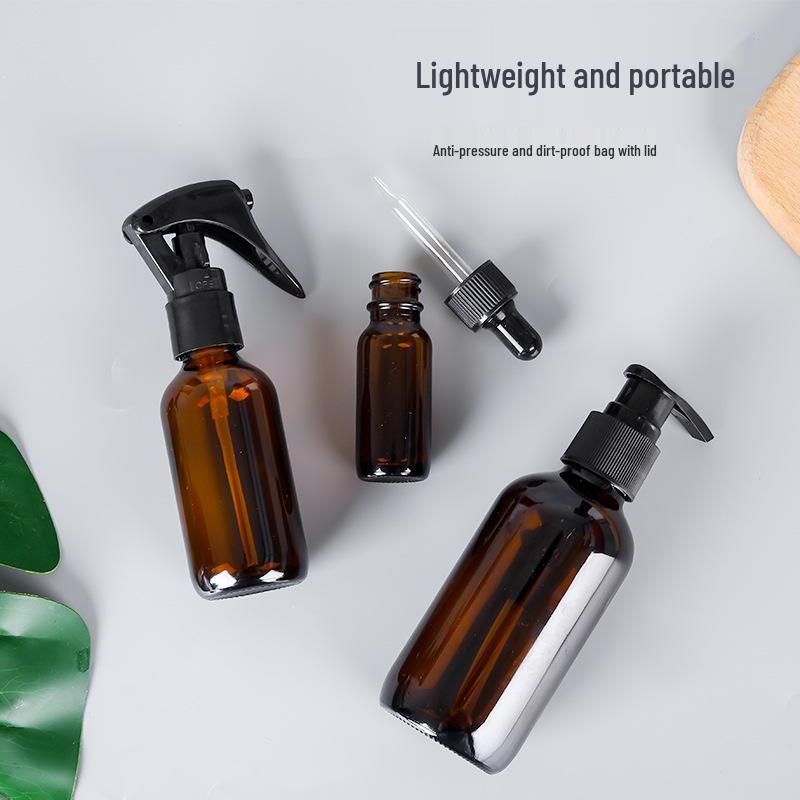 Brown Glass Spray Bottle 500ml/1000ml: Multi-Specification Lotion & Essential Oil Dispenser