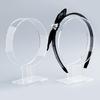 Transparenter/schwarzer Haarband-Ausstellungsständer, Acryl-Kopfbedeckungs-Aufbewahrungsregal, Stirnband-Halter, Haarband
