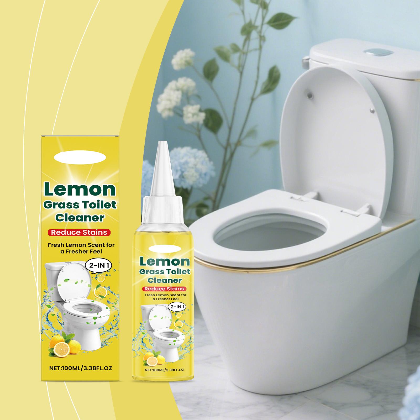 Lemongrass Toilet Cleaner, Plant,based , Fresh Scent, Deep Cleaning, Scale And Odor From Toilet Bowls.100ml One Size