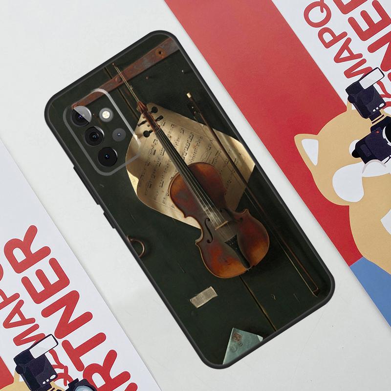 Music Violin Case For Samsung Galaxy A36 A35 A55 A06 A16 A26 A56 A53 A32 A52 A33 A13 A14 A34 A54 A17 A15