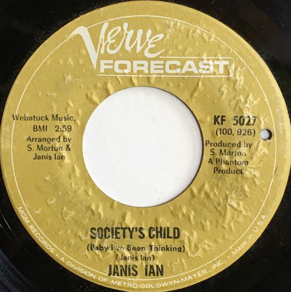 

7inch Record JANIS IAN Societys Child Baby Ive Been Thi KF5027 Verve Forecast 1966 US Pop Used