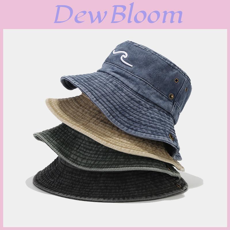 Vintage Cotton Fisherman Hat With Wide Brim Sun Protection For Outdoor Camping And Casual Wear