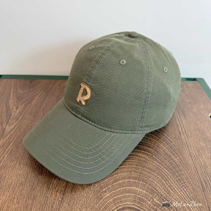 

for Women 2025 New Arrival Korean Style Embroider R Letter Baseball Peaked Cap Men and Women Casual Easiest for Match Wide Brim Makes Face Look Small Green Free size (adjustable)