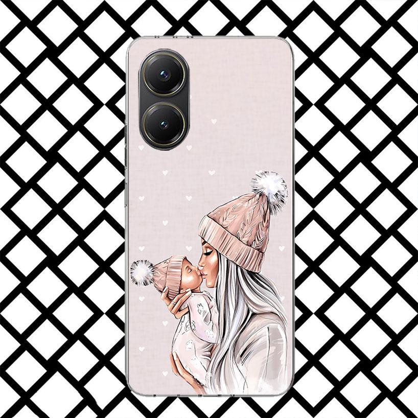 Mom Baby Girls Phone Case for Xiaomi Poco F7 Ultra X7 X6 X5 Pro X4 Gt M8 M7 Redmi 15 15C 13 13C 12 12C Soft Cover Fundas Poco F7