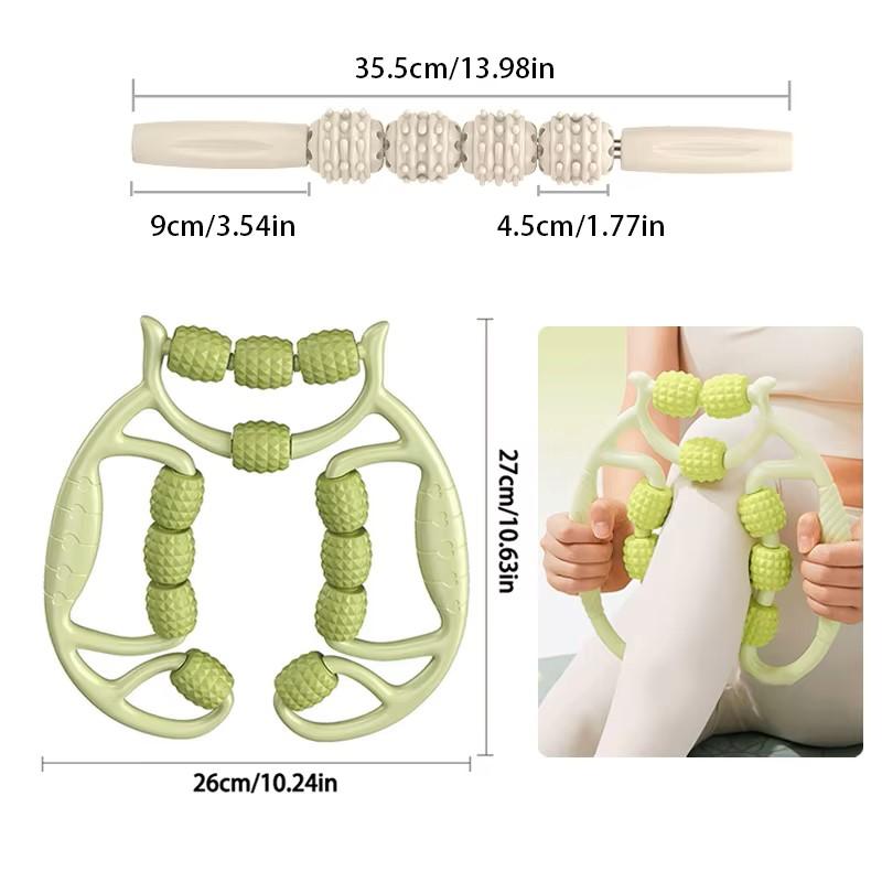 12 Wheel Annular Leg Clamp Massager Anti-cellulite Massager Body Slimming Roller Massage for Body Massager Relax