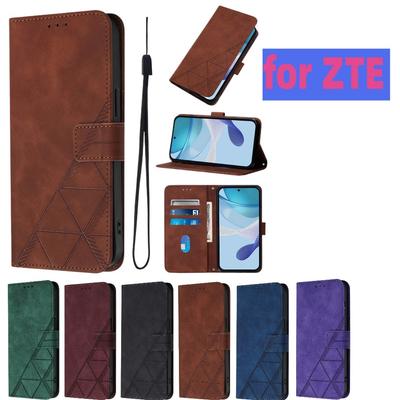 6-Color Fashion Business Style PU Leather Phone Wallet Case for ZTE Axon 60,Blade A35,Blade A55,nubia Focus Pro,Blade V70,Blade V40s,Blade A73,A52...
