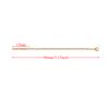 10pcs Gold Color Plated Stainless Steel 8cm Long Chain Ear Line Earrings Earwire DIY Women Drop Dangle Earrings Jewelry Making