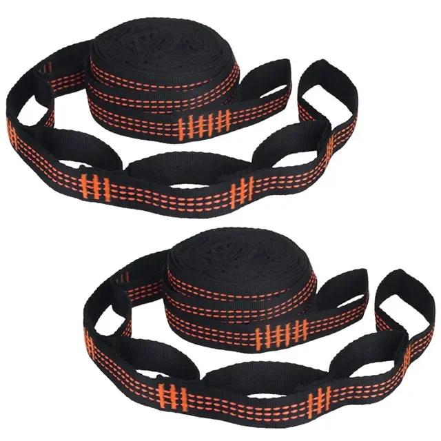 Outdoor Hammock Fixed Straps, High-Strength Polyester Ties, Tree Ties, Multi Ring Knots, Extension Ropes, Adjustable Accessories