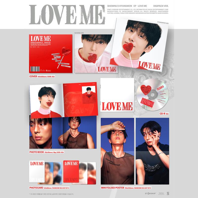 SHOWNU X HYUNGWON (MONSTA X) – EP [MYLĖK MANE] (DIGIPACK VER.) Ribotas leidimas
