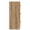 Drawer Cabinet Artisan Oak 33 x 34.5 x 87 cm Engineered Wood