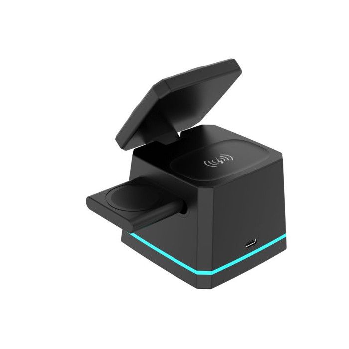 Energizer WCP307 Caricatore Wireless Magnetico 3-in-1 MagSafe Ricarica Rapida Nero