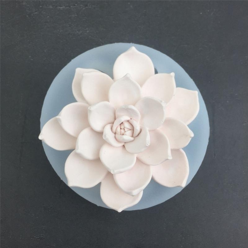 Soap Molds Scented Candle Mould Silicone Craft Moulds Succulent Shaped Clay Mold Silicone Material for Hand-Making Lover