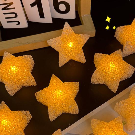 Handgehaltene LED-Leuchte Sternförmiges Nachtlicht Weicher Warmer Schein Tanz-Requisite für Kinderparty Aufführung Foto-Dekoration