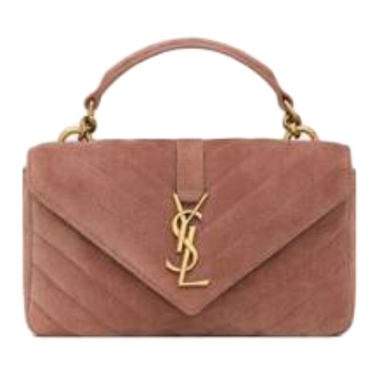 

Saint Laurent Mini College Chain Bag Barely Pink Women Shoulder_bags 779430-1U827-5922 Basic Set (Bag+Dust Bag)
