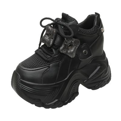 Fashion 10CM Women Casual Platform Sneakers High Heels New Spring Sports Vulcanized Shoes Cute Trainers Chunky Sneakers Zapatos Mujer