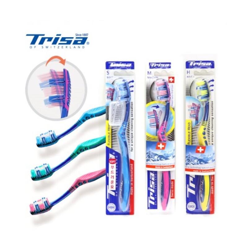 [3650] TRISA Flexible Head 3 Toothbrush [3650] MEDIUM
