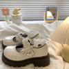 French Platform Retro Small Leather Shoes Women's 2025 Spring and Summer New Versatile Skirt Pearl Mary Jane Single Shoes Women