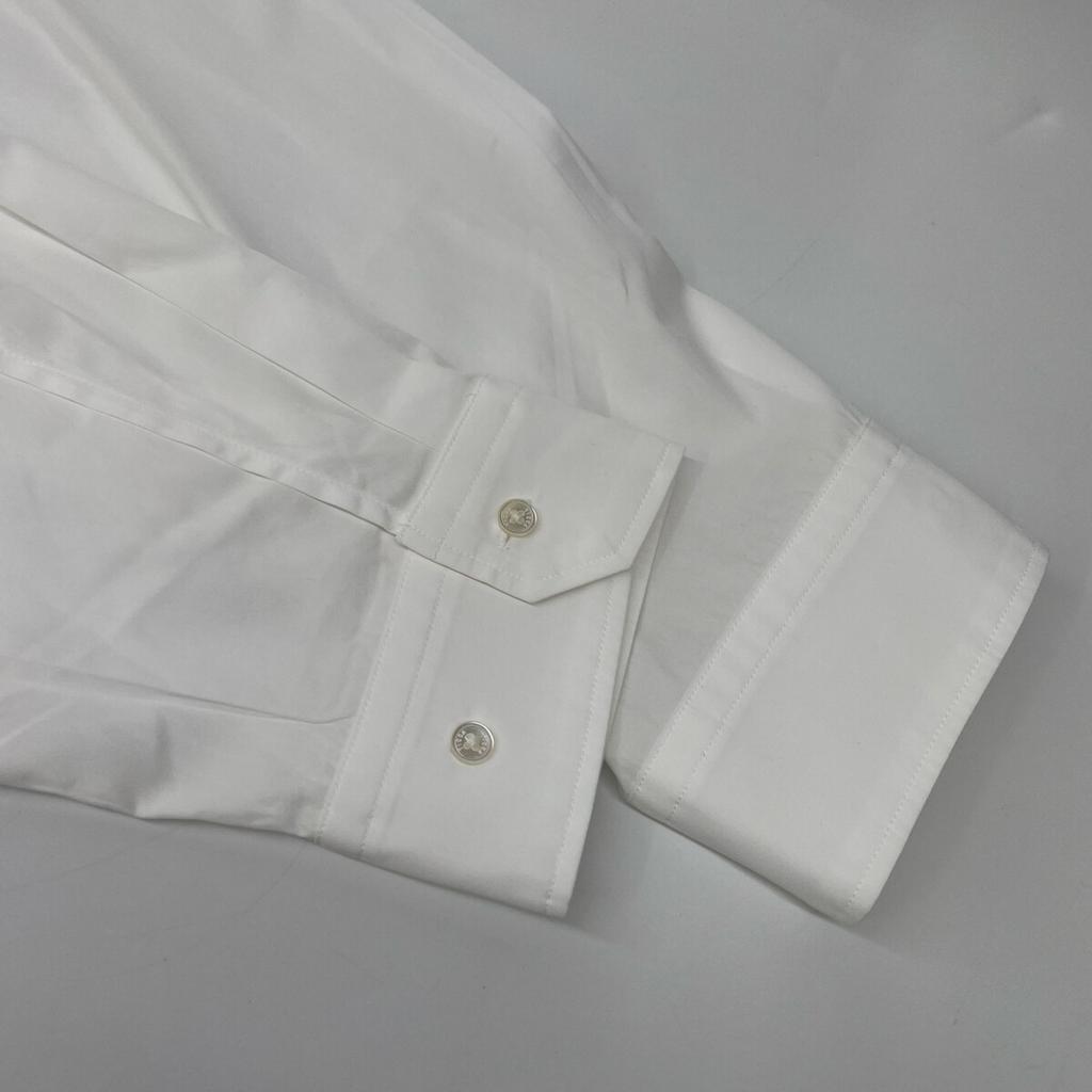 TICCA White open collar shirt dress dress F whiteUsed