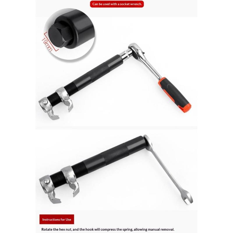 Car Coil Spring Compressor Tool Set Professional Strut Spring Removal for Suspension Replacement and Repair