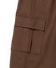 GAKKAI UNIONS One-Pleat Wide Sweatshirt Cargo Pants Brown