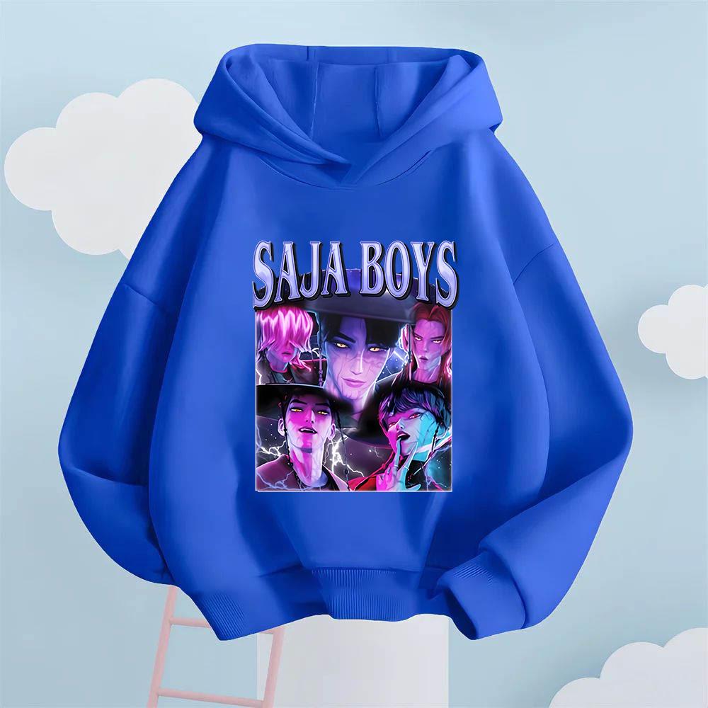 A Global Trendsetter! Saja Boys' Printed Kids' Hooded Sweatshirt Is Incredibly Stylish and Eye-catching.