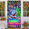 Banner/husă de ușă fluorescentă UV de Crăciun/Fundal/Decorațiune petrecere de sărbători/Pânză decorativă de Crăciun pentru agățat