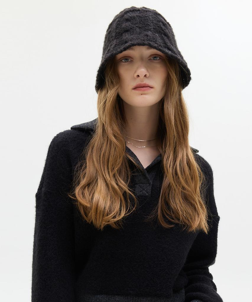 LARTIGENT Lx Knit Bucket Hat(Black)