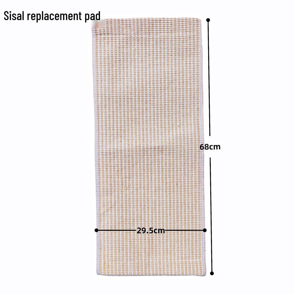 L-Shaped Solid Wood Sisal Cat Scratching Post - Durable, No Debris, Anti-Scratch Sofa Protector & Toy