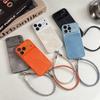 iPhone 15/14/13 Pro Max Drop-Proof Denim Texture Case with Hand Strap