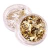 1 Box Gold Silber unregelmäßige Nagelfolie 3D Glitzerflocken Folien Papier Nail Art Dekoration