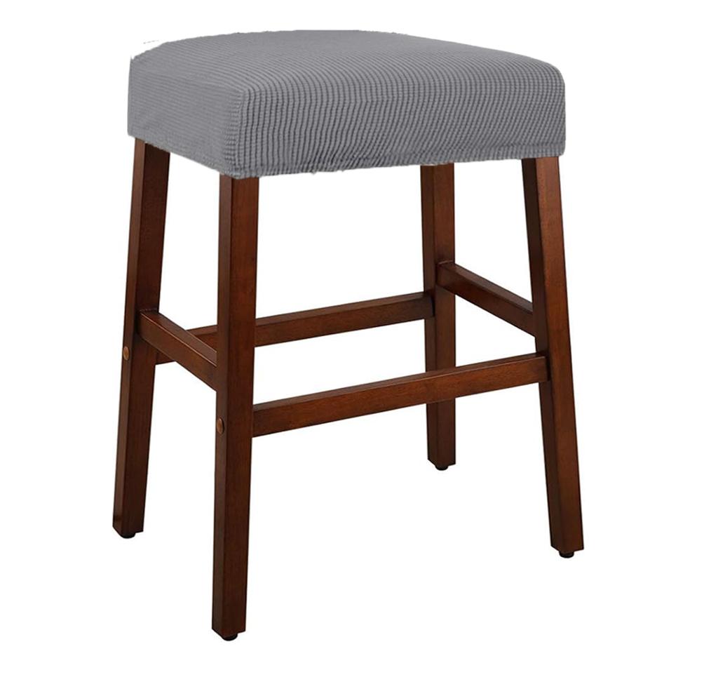 Elastic Rectangle Bar Stool Covers Vanity Stool Cover Jacquard Chair Seat Slipcover Counter Stool Covers Saddle Seat Cover