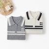 Women's 100% Pure Cashmere Striped Turn-Down Collar Sweater